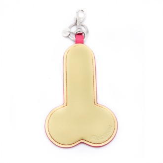 J.w. Anderson - Fuchsia And Yellow Leather Key Ring