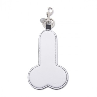 J.w. Anderson - Black And White Leather Key Ring