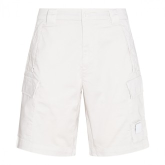 Cp Company - White Cotton Shorts