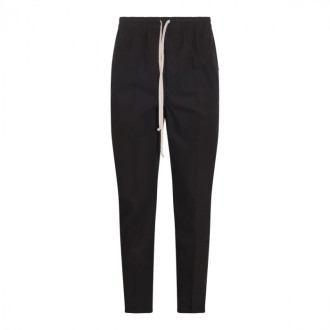 Rick Owens - Black Cotton Trousers