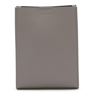 Jil Sander - Grey Leather Messenger Bag