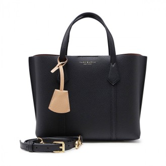 Tory Burch - Black Leather Small Perry Tote Bag