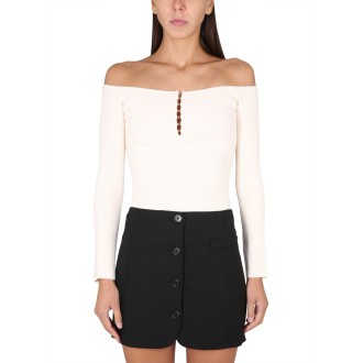 helmut lang ribbed tops