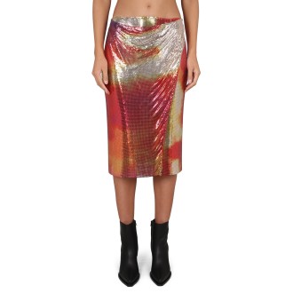 paco rabanne midi skirt