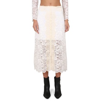 paco rabanne midi skirt