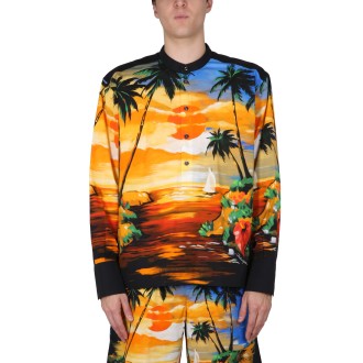 dolce & gabbana hawaii print shirt