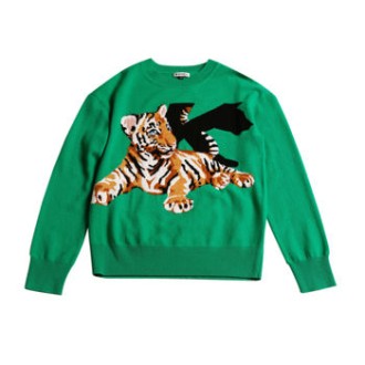 Maglione in lana con tigre