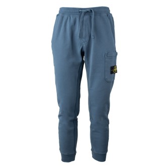 Pantalone in felpa avio con taschino laterale