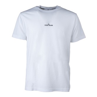 T-shirt bianca con scritta nera