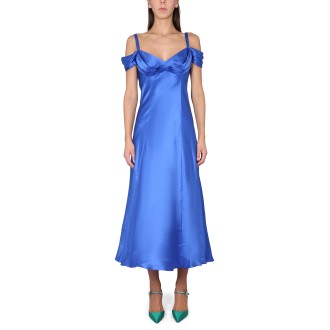 alberta ferretti off-the-shoulder dress