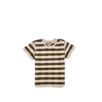 T-SHIRT IN COTONE GG A RIGHE