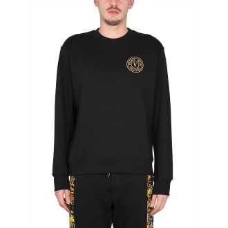 versace jeans couture sweatshirt with logo