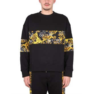 versace jeans couture sweatshirt with logo