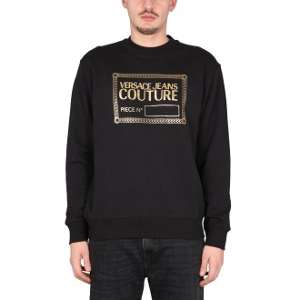 versace jeans couture sweatshirt with logo