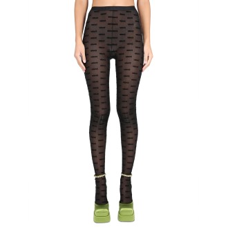 versace tights with la greca print