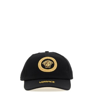 versace baseball hat with logo embroidery