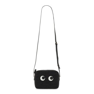 anya hindmarch raffia camera bag