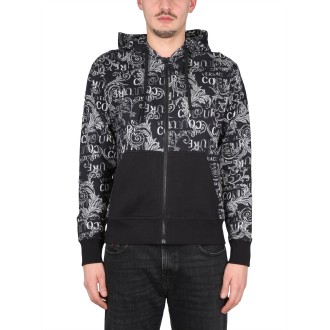 versace jeans couture sweatshirt with logo