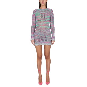the attico crochet dress