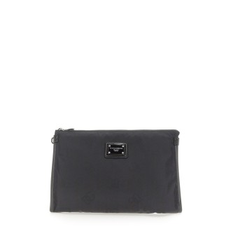 dolce & gabbana clutch bag with logo