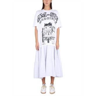 mm6 maison margiela dress with print