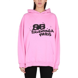 balenciaga hand drawn bb icon sweatshirt