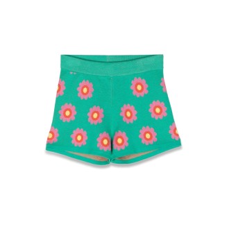 stella mccartney knitted flower shorts