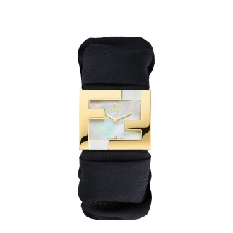 fendi rectangular ff bezel clock