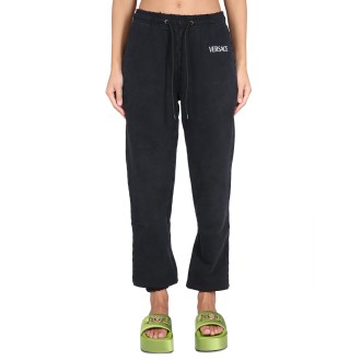 versace jogging pants with logo