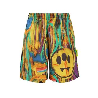 Bermuda di Barrow, da uomo, colore multicolor. Modello realizzato in cotone. Caratterizzato da gamba ampia e stampa astratta multicolor. Vita elasticizzata. Vestibilità regolare. 