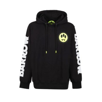 Felpa di Barrow, da uomo, colore nero. Modello a maniche lunghe, caratterizzato da scritta logo sulle maniche e logo frontale. Cappuccio con coulisse regolabile. Vestibilità regolare. 