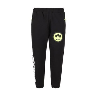 Pantalone di Barrow, da uomo, colore nero. Modello jogger in felpa, caratterizzato da logo sul davanti e scritta laterale. Vita elasticizzata. Vestibilità regolare. 