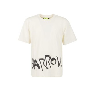 T-shirt di Barrow, da uomo, colore burro. Modello a manica corta, caratterizzato da dettaglio scritta sul davanti e stampa orsetto sul retro. Scollo tondo. Vestibilità regolare. 