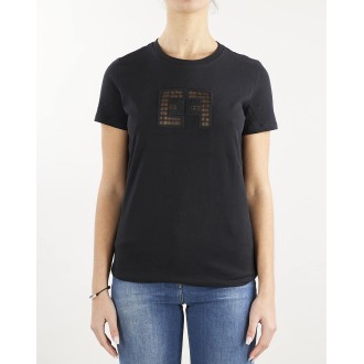 ELISABETTA FRANCHI T-shirt girocolo con logo Elisabetta Franchi