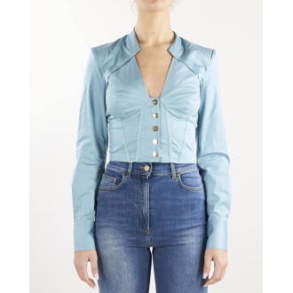 ELISABETTA FRANCHI Camicia tagli a bustier Elisabetta Franchi