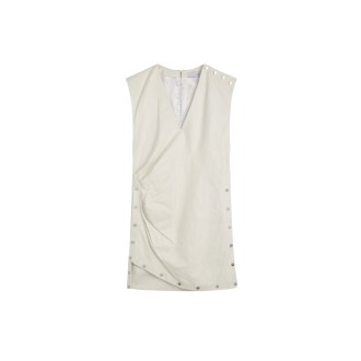 IRO ABITO ASIMMETRICO IN PELLE JEANE BIANCO WM33JEANEWHI39