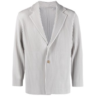 HOMME PLISSE pleated fabric jacket