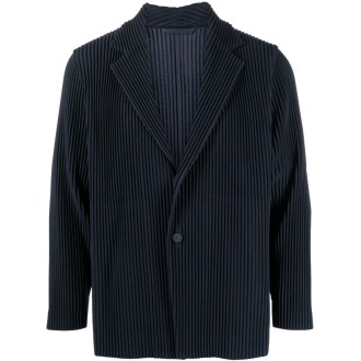 HOMME PLISSE pleated fabric jacket