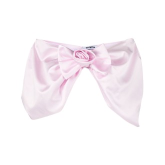 VIVETTA crop top with bow and flower