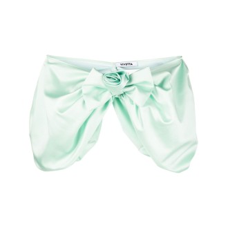 VIVETTA crop top with bow and flower