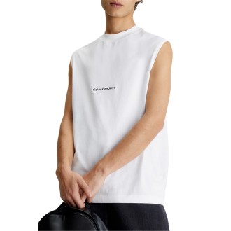 INSTITUTIONAL SLEEVELESS TANK BRIGHT WHITE