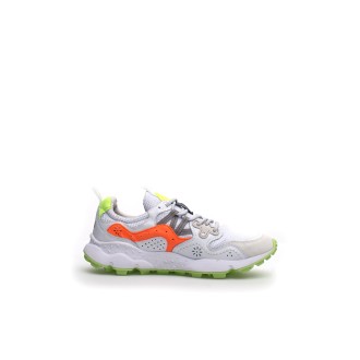 YAMANO 3 UNI SUEDE MESH WHITE FLUO
