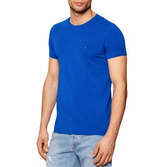 STRETCH SLIM FIT TEE SHOCKING BLUE
