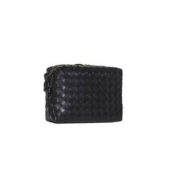 BOTTEGA VENETA Borsa piccola in pelle di agnello nera cruise 