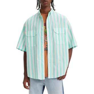 SKATE SS WOVEN 90S BLUE WHITE STRIPE