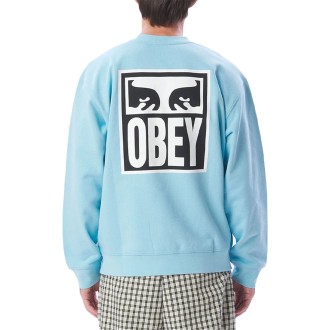 OBEY EYES ICON 2 CREW PREMIUM FRENCH TERRY CREW FLEECE SKY BLUE
