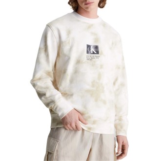 Calvin Klein Jeans Felpe Girocollo Uomo Tie Dye Aop