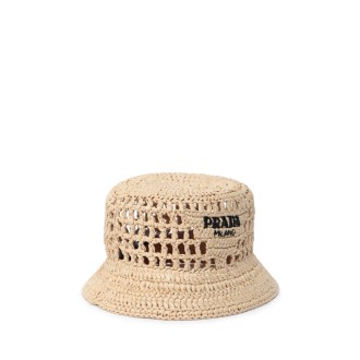 Prada Raffia Bucket Hat
