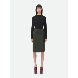 Bottega Veneta Leather Skirt