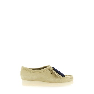 clarks wallabee lace-up shoe